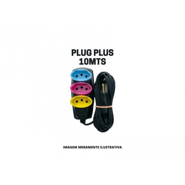 EXTENSAO - PLUG PLUS - 10M